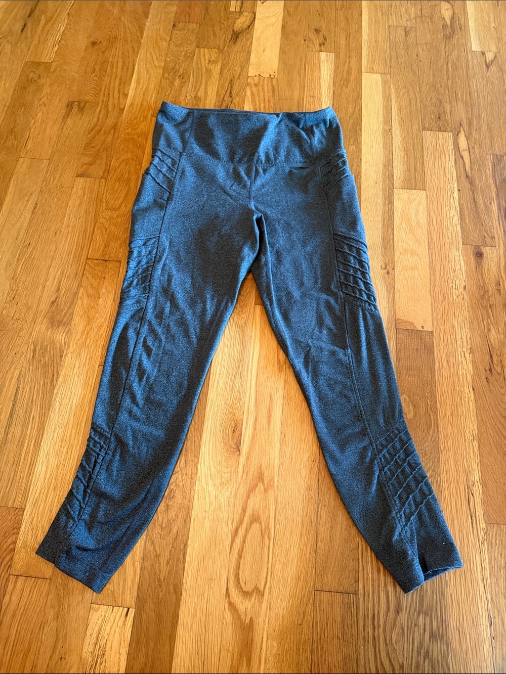 Women's Grey Textured Active Leggings